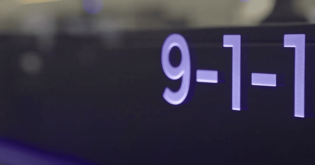 911 sign at El Paso 911 offices